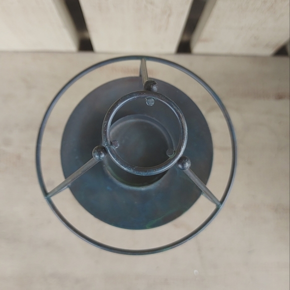 Vintage Rustic Rooster Weathervane Candle Holder Farmhouse 12" Metal Country - Picture 8 of 10